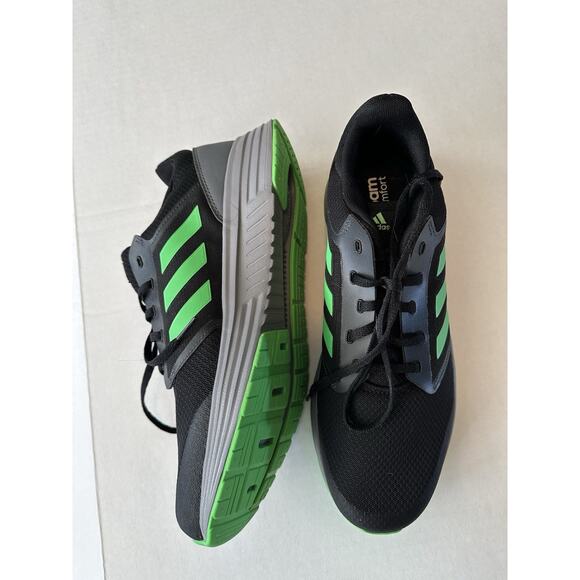 ADIDAS Galaxy 5 Running Shoe H04597 Sz 11 Black/Screaming Green Athletic - Picture 5 of 11